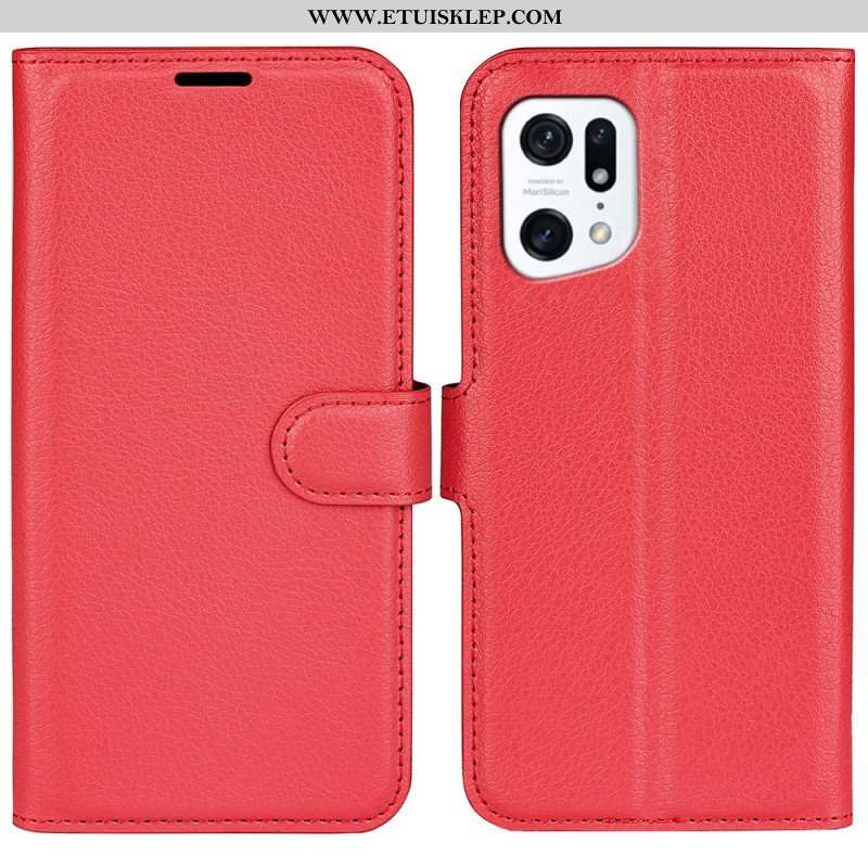 Etui Folio do Oppo Find X5 Klasyczny